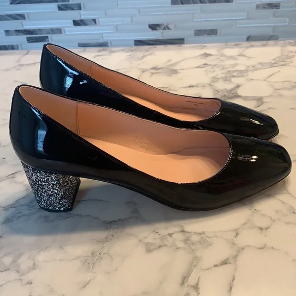 Kate Spade Black Patent Leather Heels - Picture 3 of 5